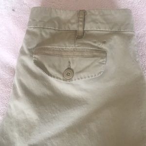 Khaki slacks. Inseam is 33 and they are boot cut